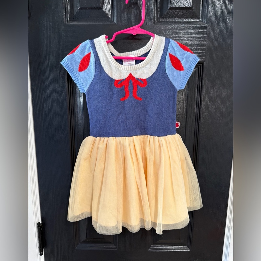 Disney Princess Navy and Cream Sweater with Red Bow Detail